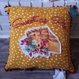 The Pioneer Woman Harvest Sweet as Pie Decorative Throw Pillow 18x18